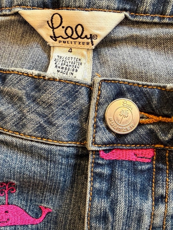 Lilly Pulitzer Denim - Vintage jeans LP pink Whales